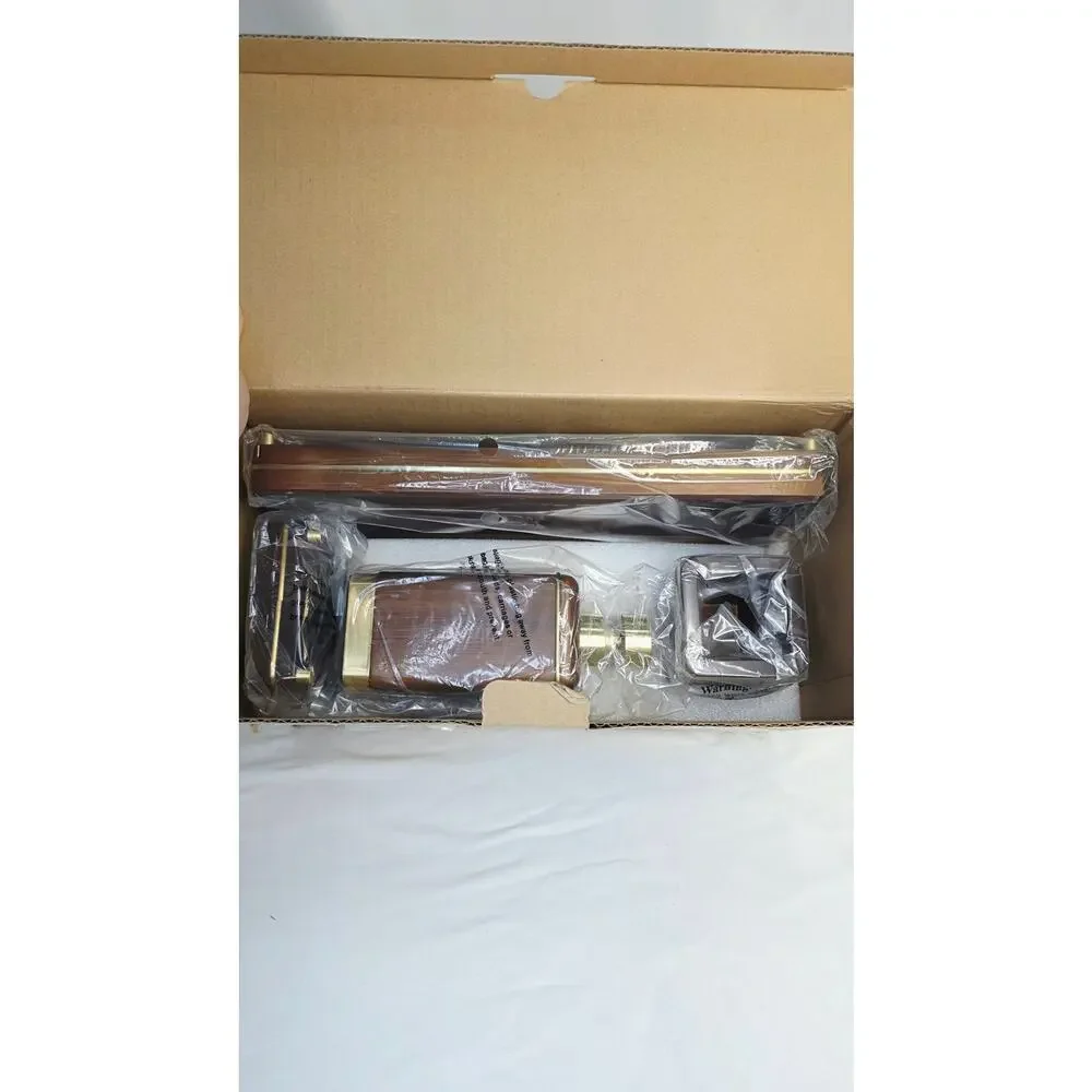 Acacia Wood Bathroom Accessory Set Tray Soap Dispenser 4 Pc
